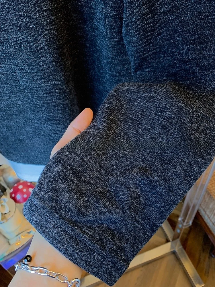 Extra große Größe 300-Pou-Farbe Blo Long Sve T-Shirt Damen Loose Fit Casual Sle Herbst New Faion Single Piece Top