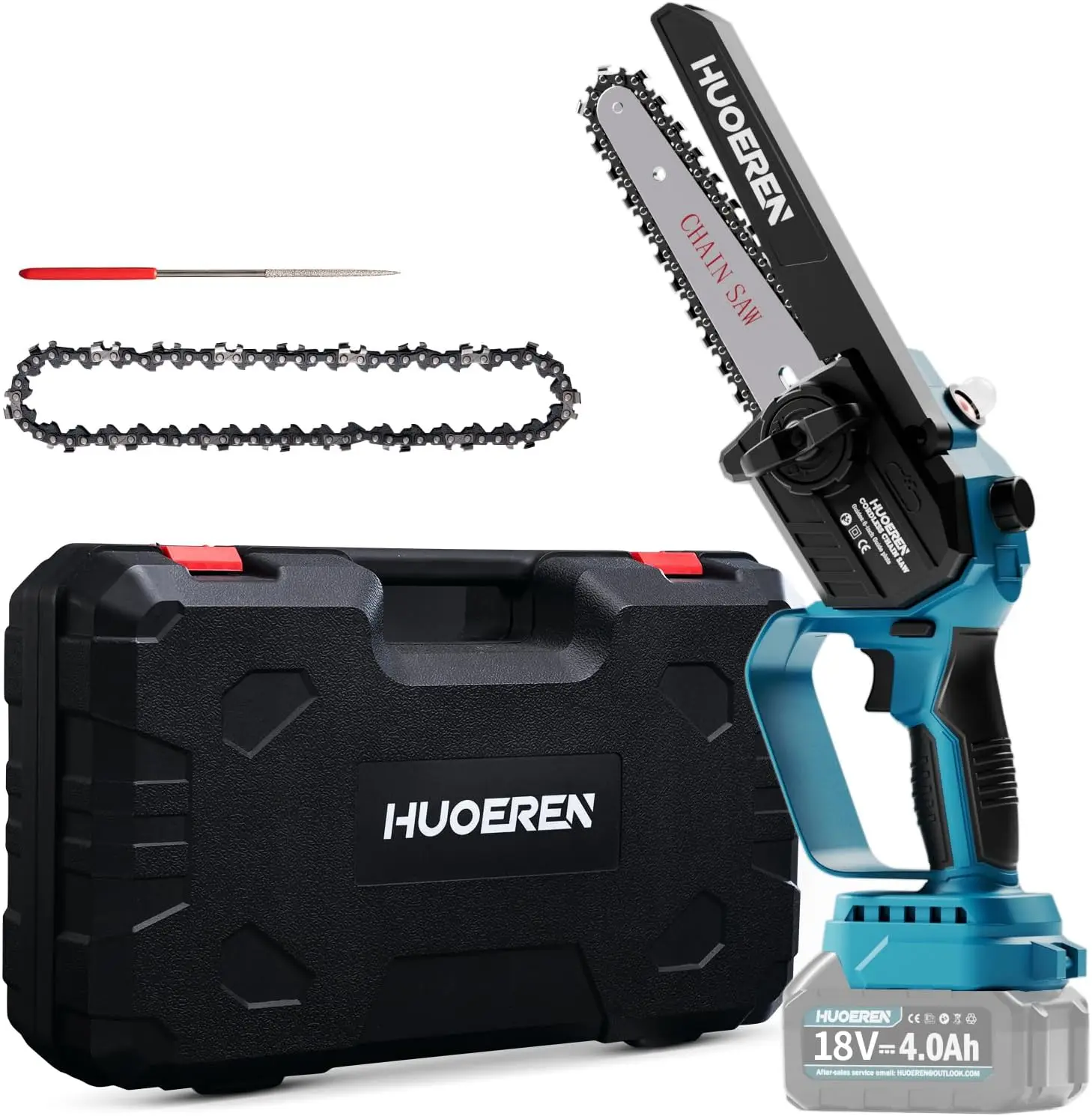 

Cordless Mini Chainsaw Compatible with Makita 18V Battery, Brushless Handheld 6 Inch Small Chain Saw with Oiler, 2 Chains