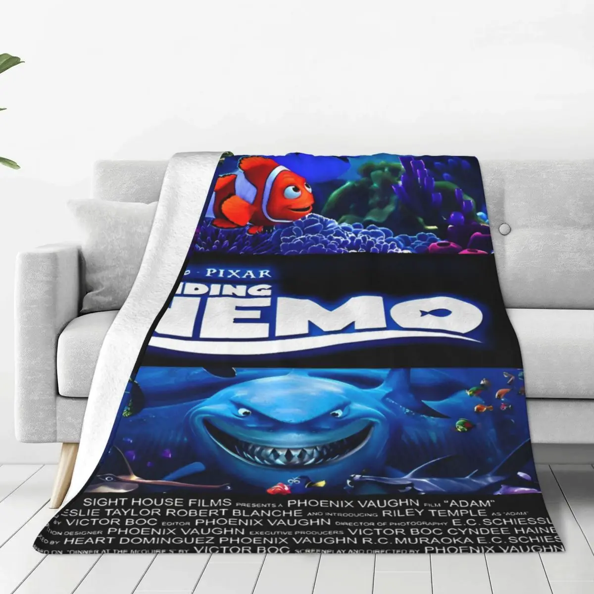 Finding Nemo Cartoon Sea World Blanket Quality Soft Warm Throw Blanket Winter Picnic Couch Chair Sofa Bed Funny Bedspread