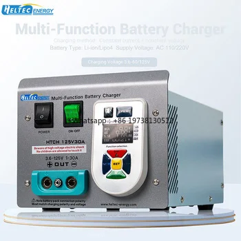 HeltecEnergy 60V 30A/125V 20A/125V 30A Adjustable Charger with Temperature and Capacity Test LFP Li-ion Intelligent Charger