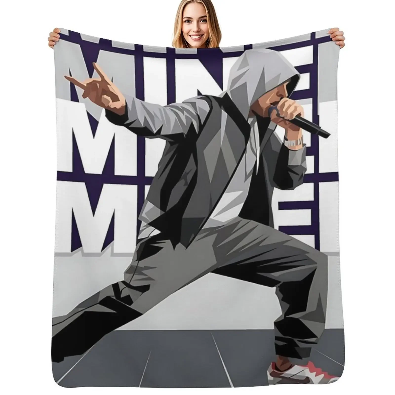 

the pop American rapper Eminem Throw Blanket Baby Tourist Summer Blanket