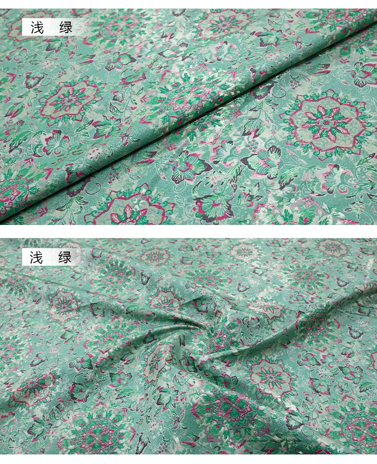Song Brokatstoffe 140cm Breite Jacquard-Webung Chinesisches Traditionelles Luxusmaterial für Hanfu Cheongsam Kleid DIY Nähen – Detail 7
