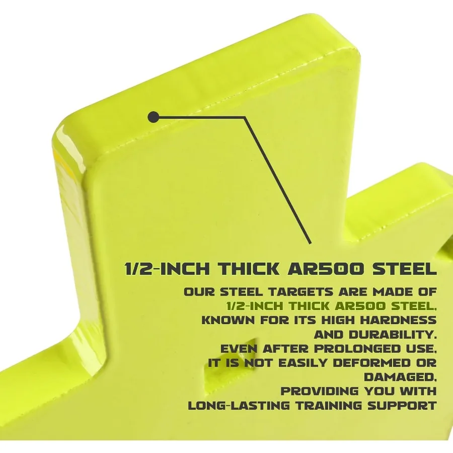 사격용 AR500 강철 타겟 1/2 두께 공 모양 금속 타겟 레이저 컷 네온 색상 야외 사격장에 이상적