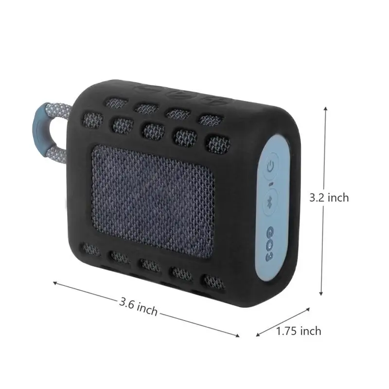 Funda protectora de silicona para altavoz de diente azul, caja de viaje portátil a prueba de golpes, para J-BLgo3