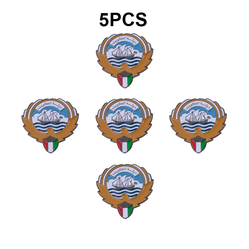 1-100PCS Kuwait Mobile Phone 3M Sticker Badge Metal Pin Broooches Pins