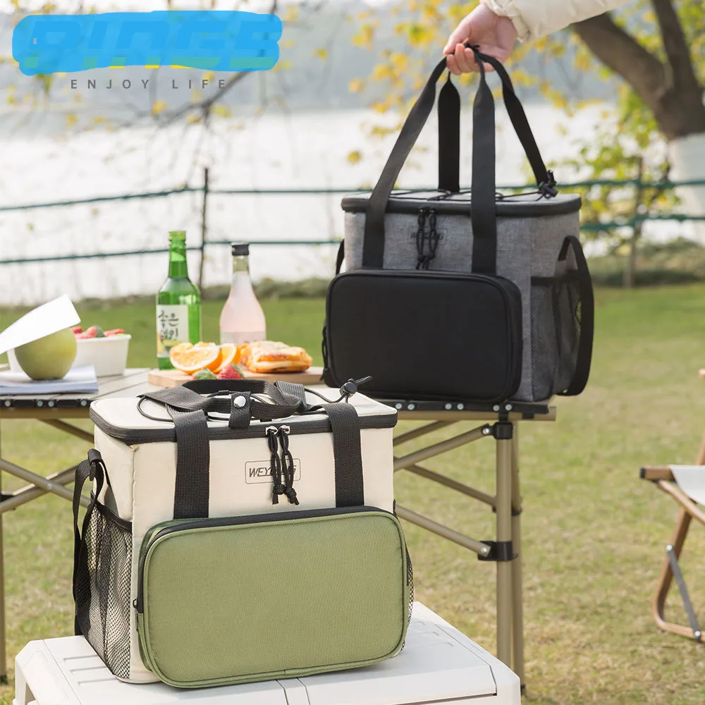 

Новейшая ручная изолированная сумка, уличная сумка для хранения свежести льда, большая вместительная изолированная сумка для обеда, кемпинга