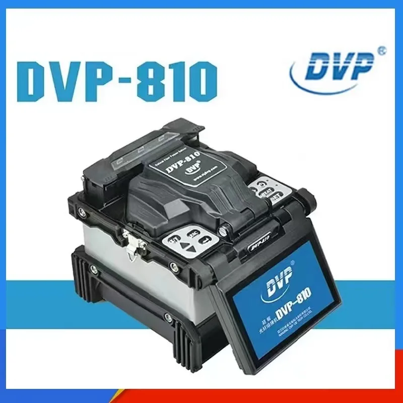 Free Shipping DVP-810 Fusion Splicer 6 Motor Auto Focusing Core Alignment Fiber Optica Splicing Machine Original Multi-language