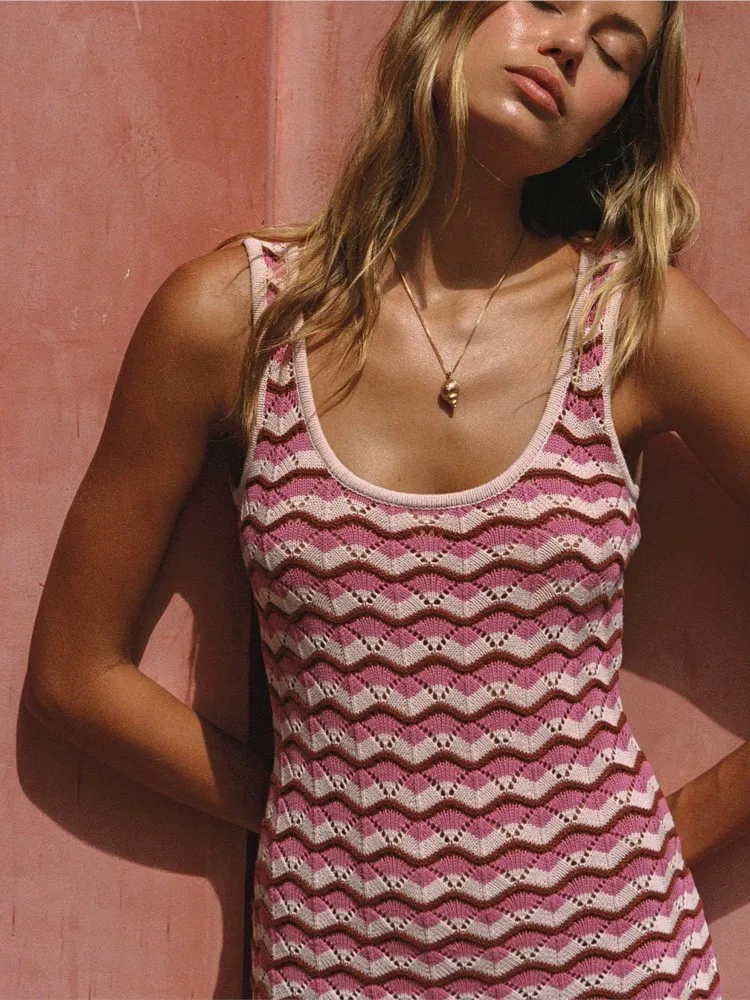 مثير قطع الحياكة ملابس السباحة التستر صوفية تونك فساتين 2026 الصيف شاطئ فستان قصير بيكيني التستر ملابس للنساء