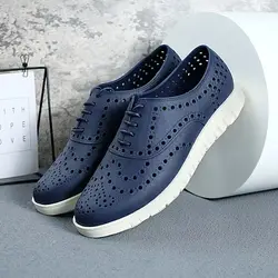 Man's Summer New Baotou Hollow Out Sandals Soft Sole Non-Slip Anti Odor Lace Up Waterproof Casual Board Shoes Wading Shoes