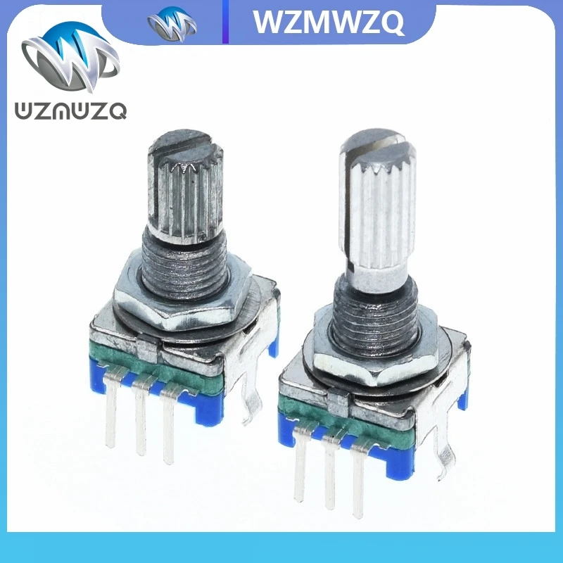 1PCS Plum handle 20mm rotary encoder coding switch / EC11 / digital potentiometer with switch 5 Pin