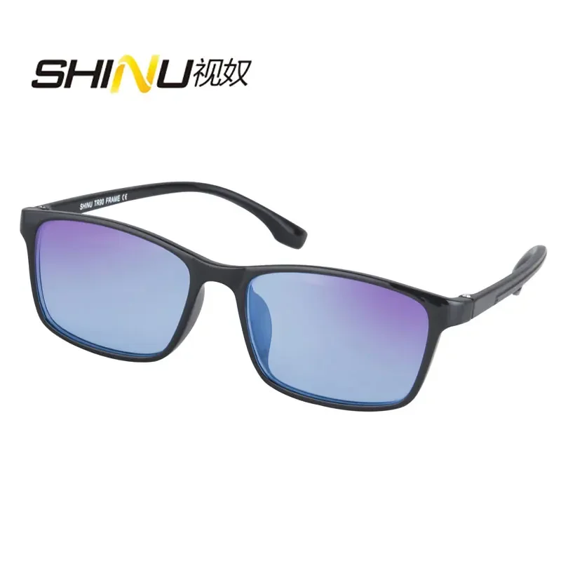 SHINU brand colour blind glasses for men red green color blindness glasses men see nature color with prescription correct lenses