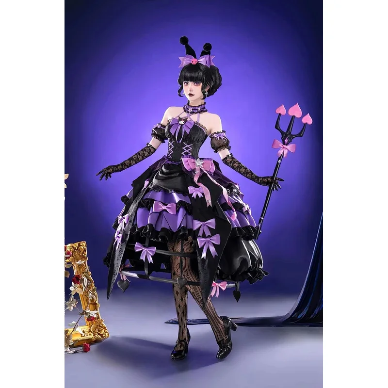 bloody-queen-mary-costume-jeu-identite-v-kuromi-cosplay-perruque-noir-lolita-gothique-longue-robe-fete-carnaval-anime-jeu-de-role-costumes