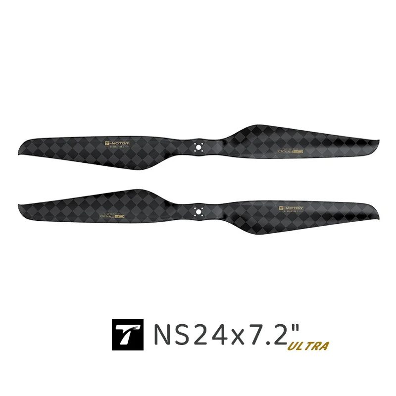 NS24X7.2 Light Prop T-MOTOR Multirotor Carbon Fiber 3rd Gen Ultra Light Propellers NS Series Prop Longer Flight,6mm/10mm hole