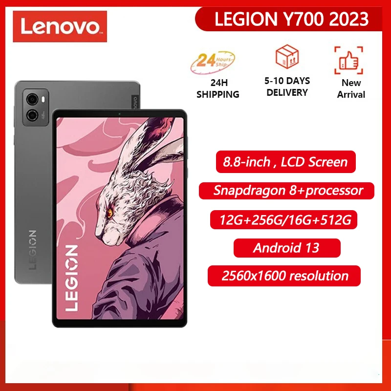 Lenovo LEGION Y700 2023 Gaming Tablet 8.8 Inch Snapdragon 8+ Original 16G+512G 12G+256G Android WIFI Dual-type-C Interface