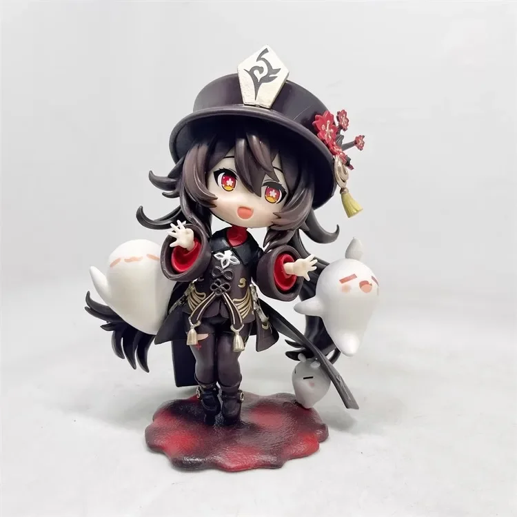 14cm Genshin Impact Anime Figure HuTao Ganyu Kawaii PVC Model Doll Peripherals Small Figures Manga Anime Action Gift Toys Game