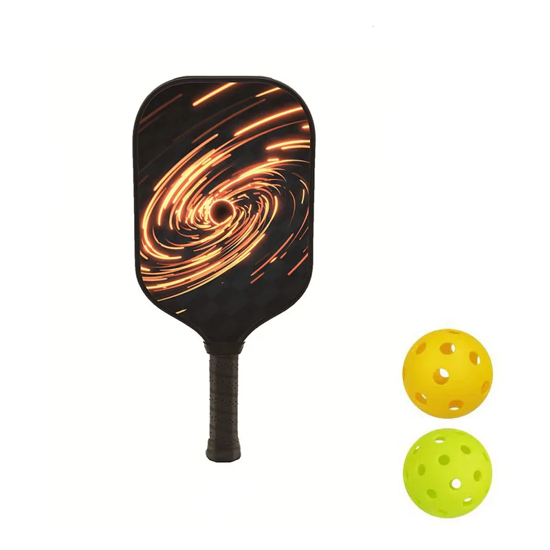 Paletas de Pickleball, superficie de fibra de vidrio, Kit de 2 bolas de abeja, núcleo de panal, raqueta de paleta, Ejercicio en interiores y