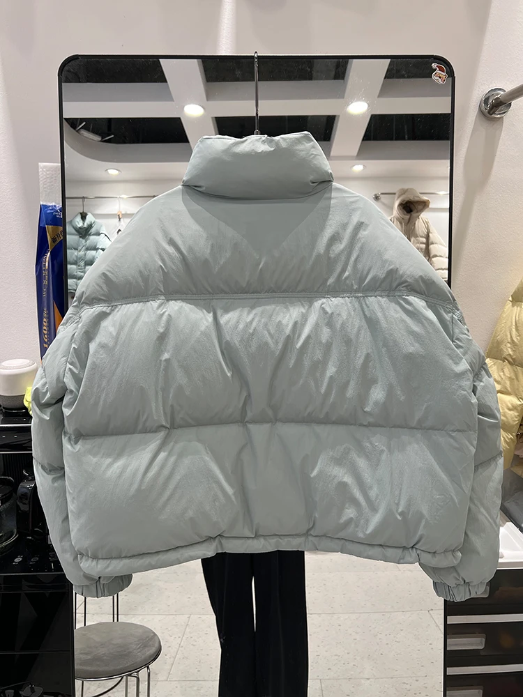 Korean version autumn and winter new down jacket women's short style stand up collar thickened warm trendy bread jacket