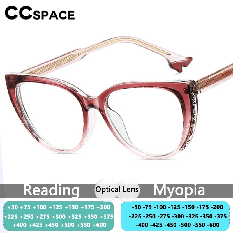 Modische Cat-Eye-Myopie-Brille für Damen, Anti-Blaulicht-Brille, individuelle Anpassung, progressive Lesebrille mit Sehstärke