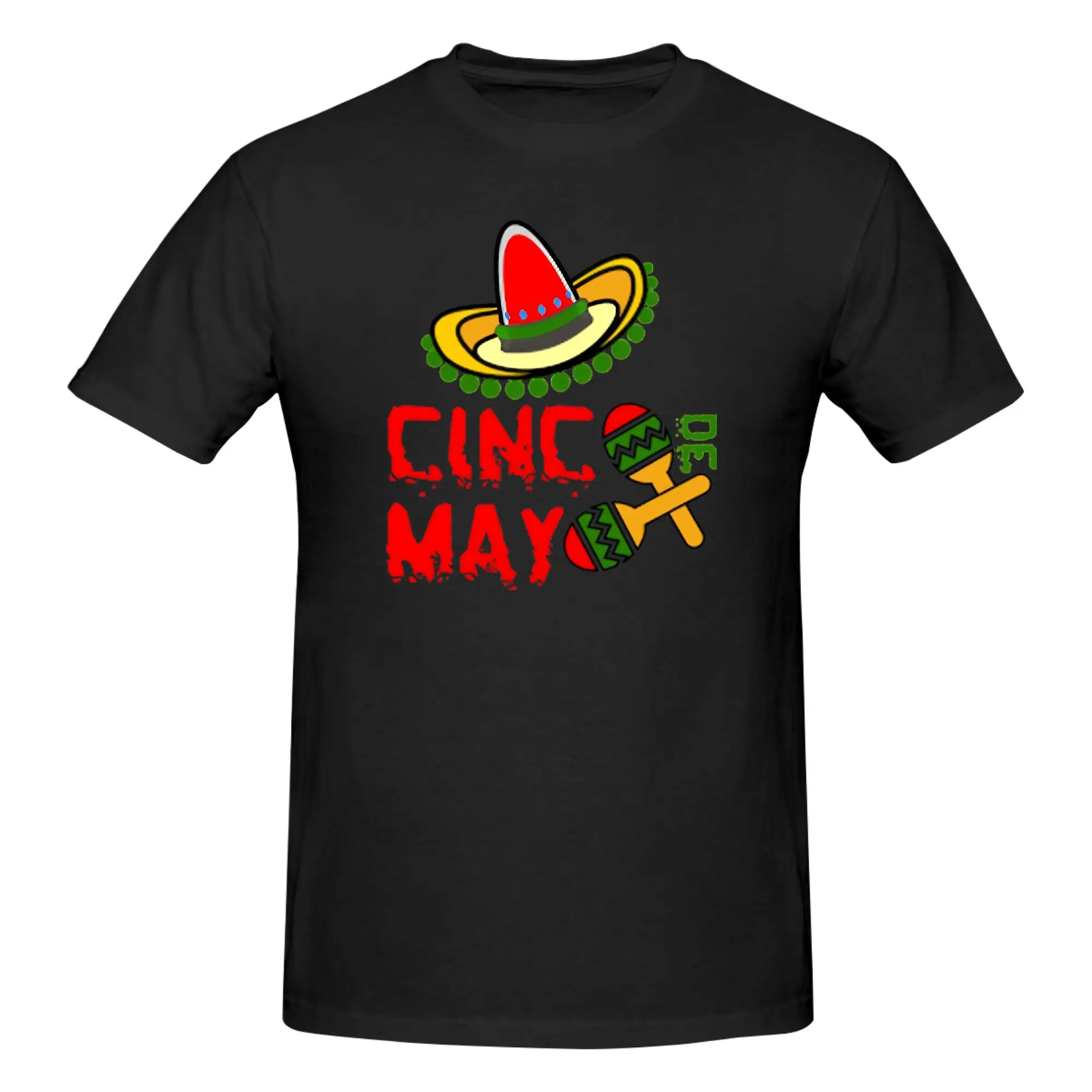 1 Piece Mexican Joy Funny 100% Cotton T-Shirt Cinco De Mayo Tops Tees For Men