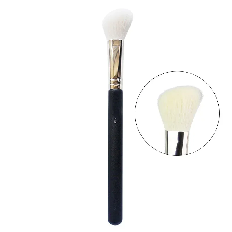 1pcs Nose Shadow Brush Angled Contour Makeup Brushes Goat Hair Face Bronzer Nose Silhouette Eyeshadow Cosmetic Blending Brush