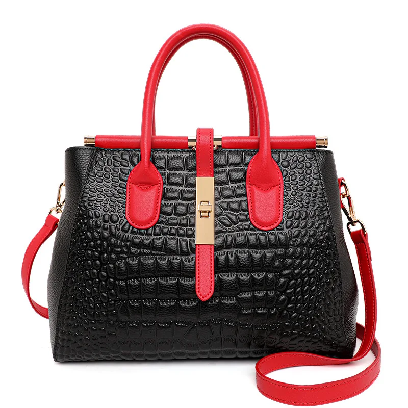 

2026 New Fashion Alligator Women Handbags European Designer Cow Genuine Leather Shoulder Bags Female Girl Luxury Crossbody Bag