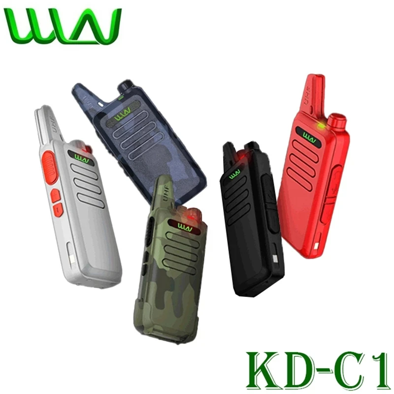 

WLN KD-C1 Mini Walkie Talkie рация Handheld 2 Way Ham Radio hf Transceiver KD C1 uhf Communicator Radio Station Mi-Ni wln KDC1