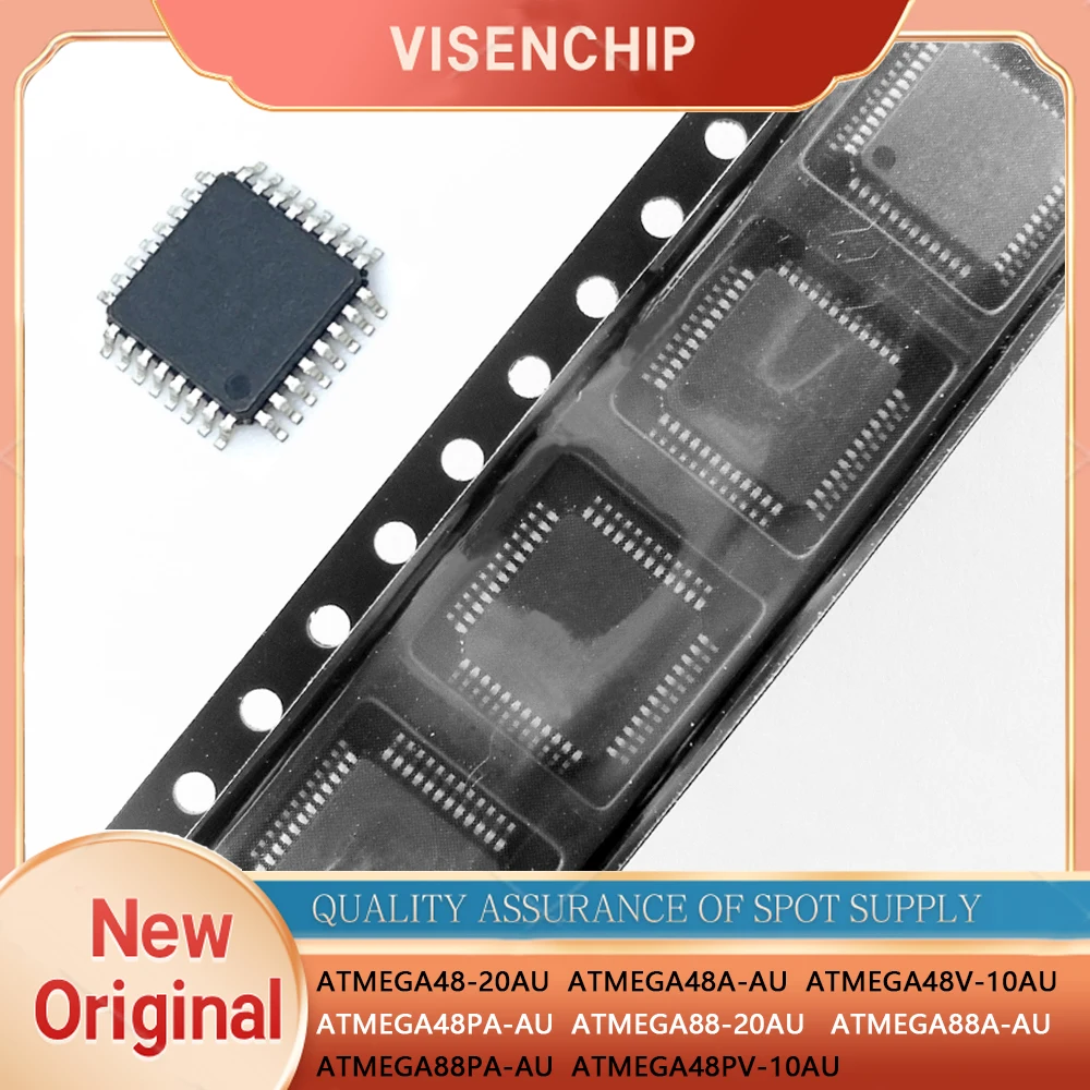 1piece ATMEGA48-20AU ATMEGA48A-AU ATMEGA48V-10AU ATMEGA48PA-AU ATMEGA48PV-10AU ATMEGA88-20AU ATMEGA88A-AU ATMEGA88PA-AU QFP-32
