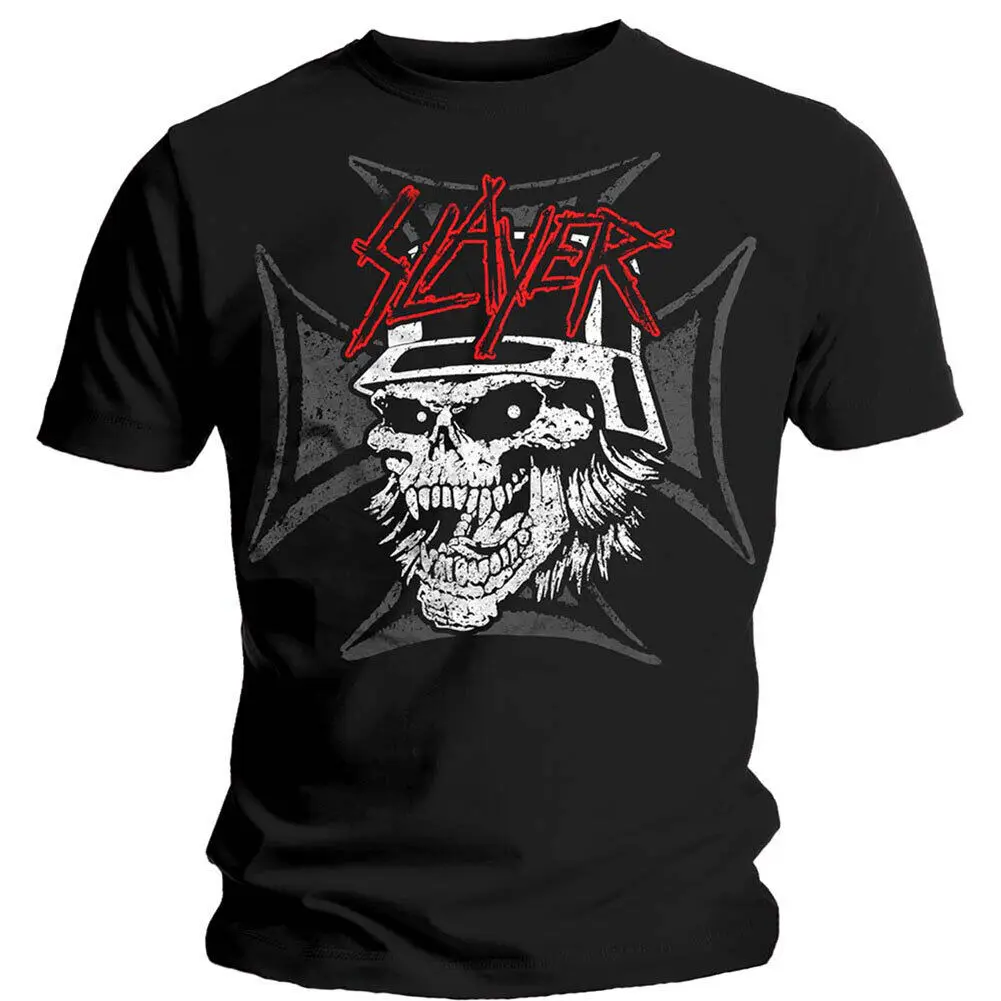 

Men's Slayer Graphic Skull T-shirt X-Large Black