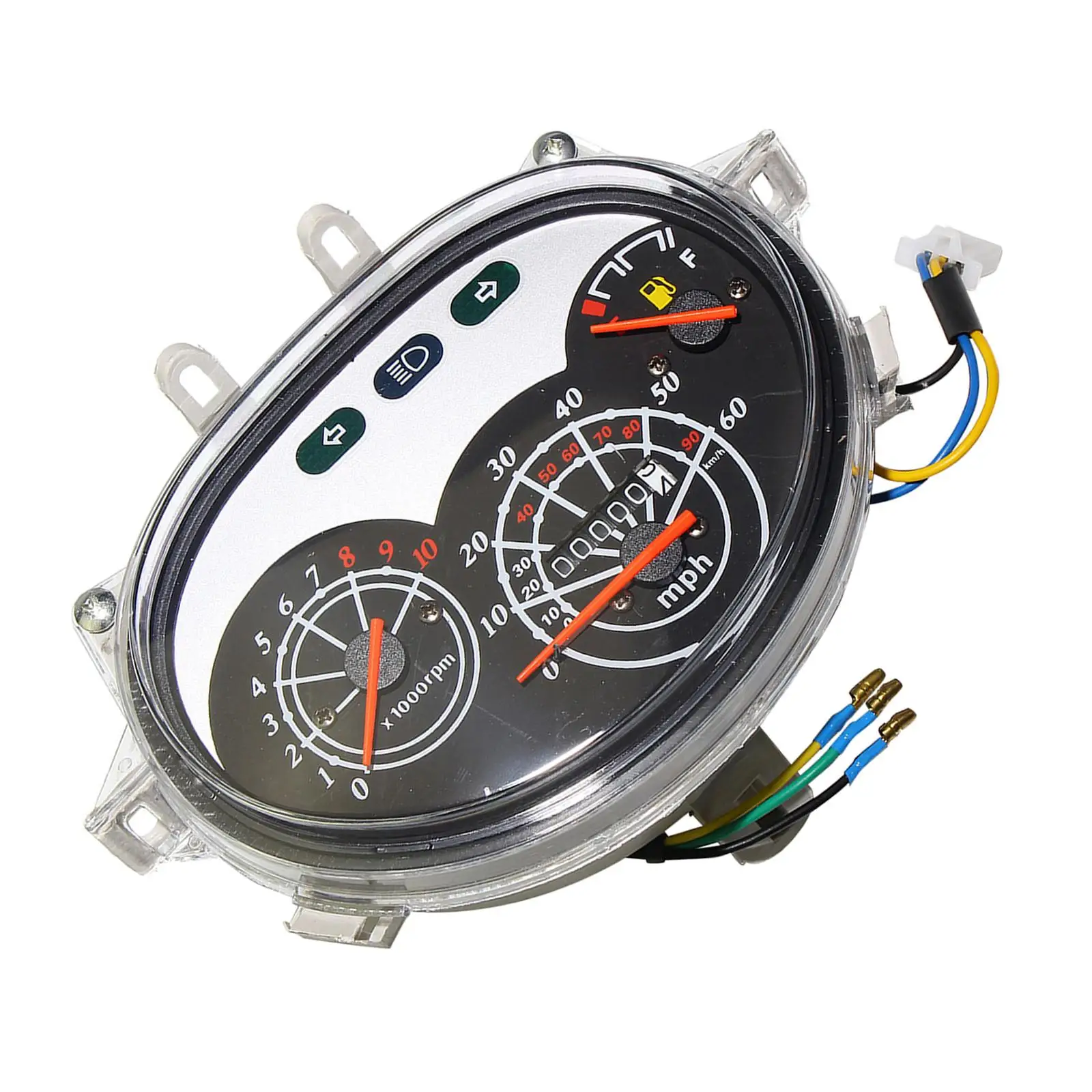 

Motorcycle Dashboard Speed Instrument Meter Fuel Level Multi Function ACC