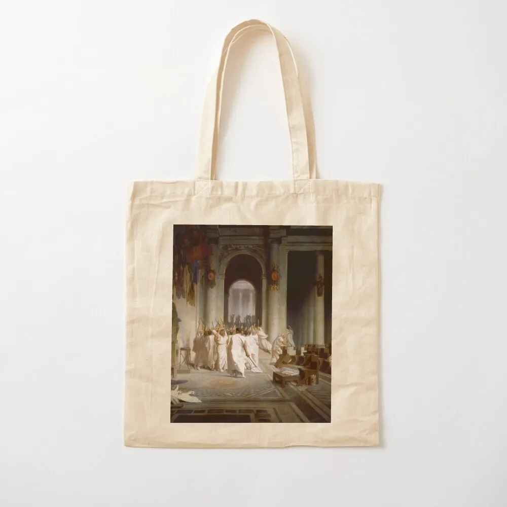 

The Death of Caesar - Jean-Leon Gerome - 1867 Tote Bag handbag shopping bag logo female bag Canvas Tote