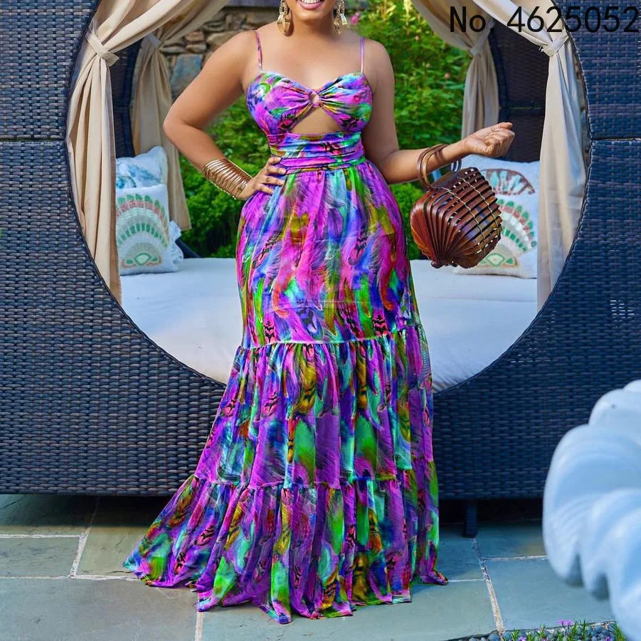 Customized African Dresses for Women Autumn African Women Sleeveless dress Red White Long Dress Maxi Dress African Clothes Women