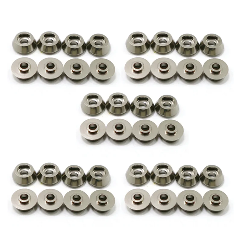 

BEDW-40Pcs Metal Connecting Rod Screw Gasket Shim Washer Rest For WPL C14 C24 C34 C44 MN D90 D91 D99S RC Car,Grey