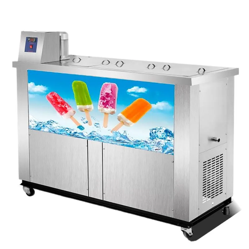 Ice Cream Popsicle Machine Ice Lolly Commercial Used Stainless Steel Ice Popsicle Mold Ice Popsicle Making Machine 3800w