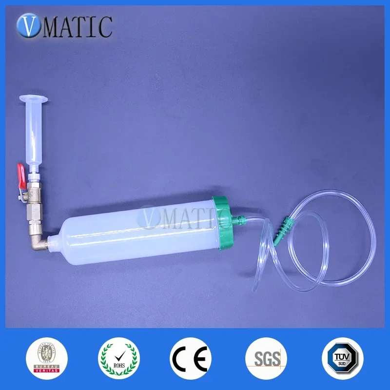 

Бесплатная доставка, пневматический шприц для дозирования клея, 300 куб.см/мл + 30 куб.см/с, дозирующий шприц + переходник для предварительного наполнения клеем