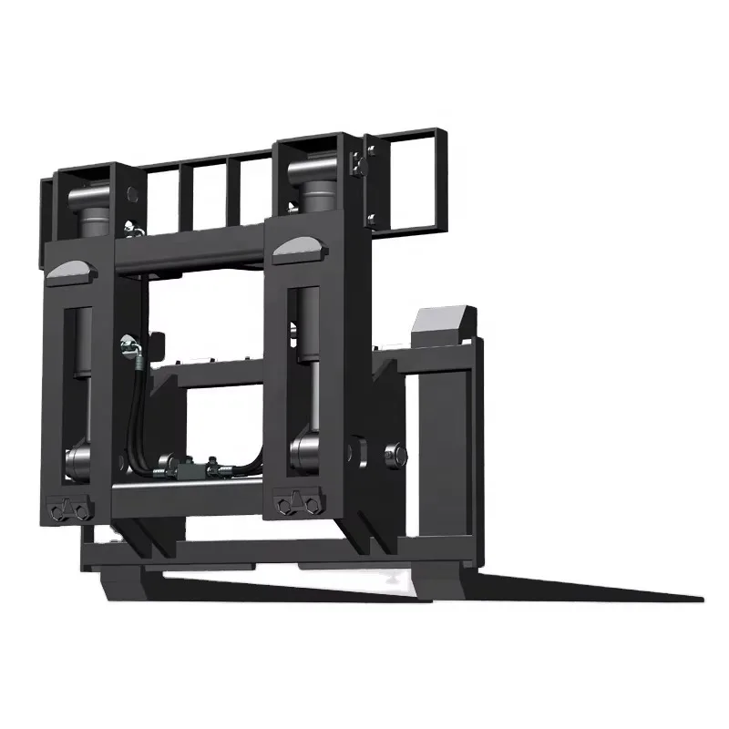 35도 위로 기울이고 51도 아래로 기울일 수 있는 힌지형 포크 지게차 부착물