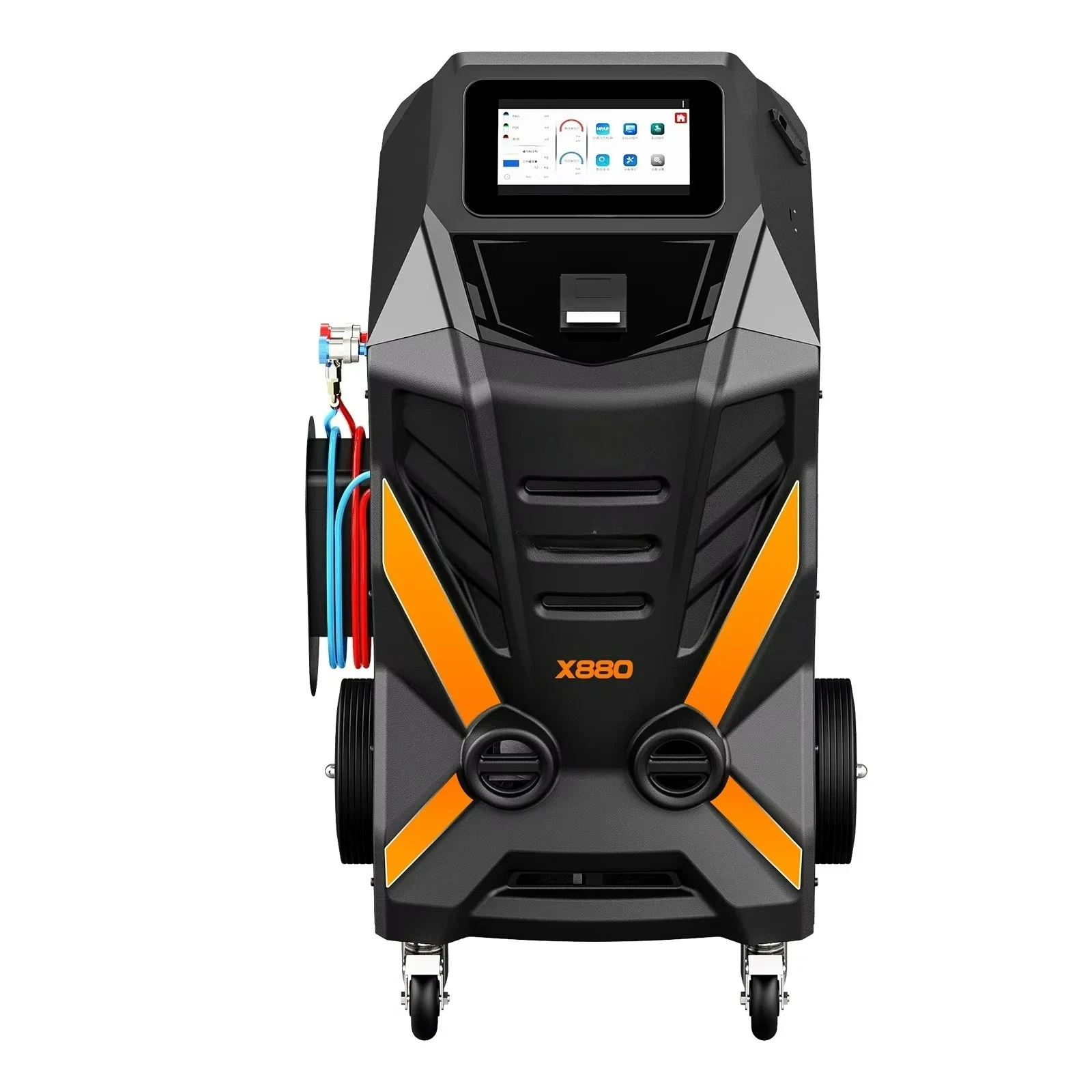 New X-580 Car 1234yf Refrigerant Gas Recycle and Refill Machine / Air Conditioner Service Station for Fuel Car and Electric Car