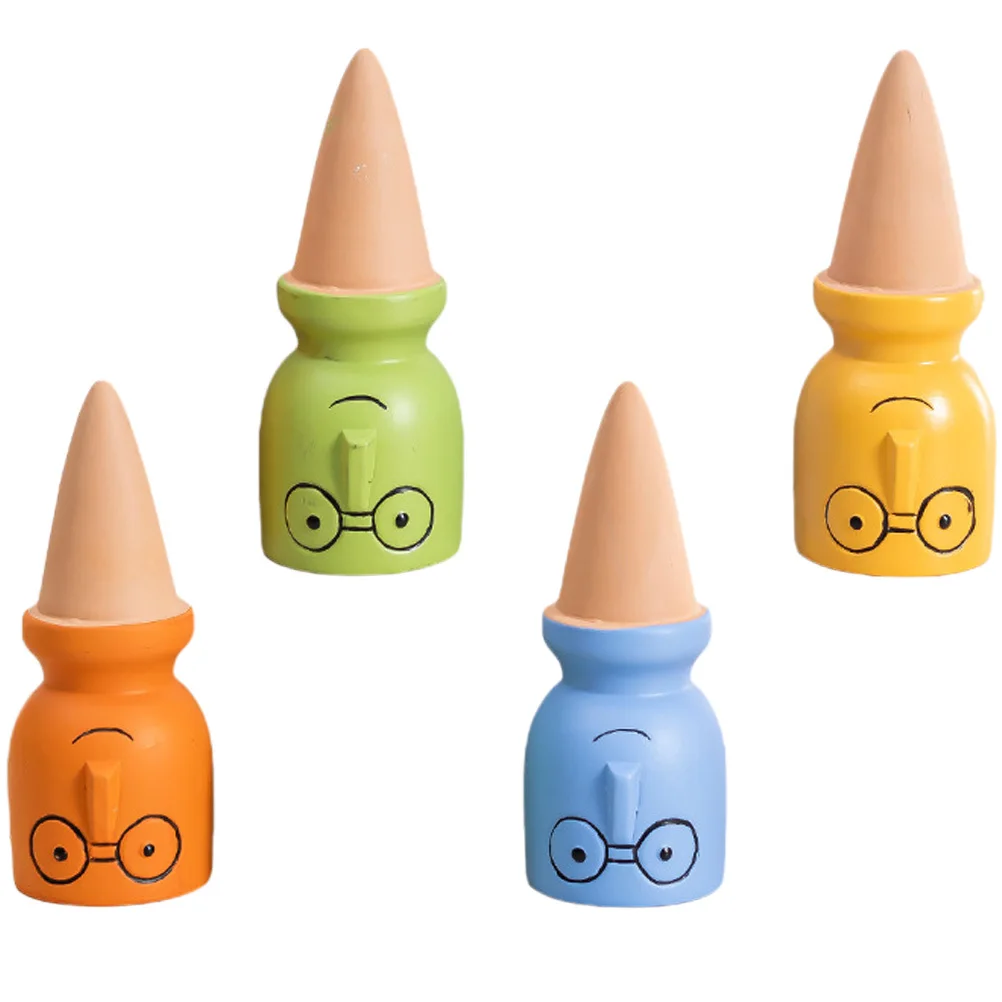 

4Pcs Automatic Plant Watering Stakes Cartoon Self Watering Spikes for Home Garden Potted Plants Irrigation Device