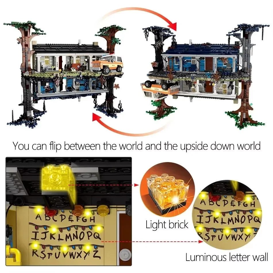 2026 New Home Decoration Inverted House Model Ornament Birthday Christmas Gift