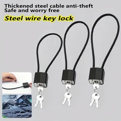 Durable Password Bicycle Locks Anti-theft Helmet Lock for Scooter Motorcycle Portable Mtb Road Bike Lock Cable