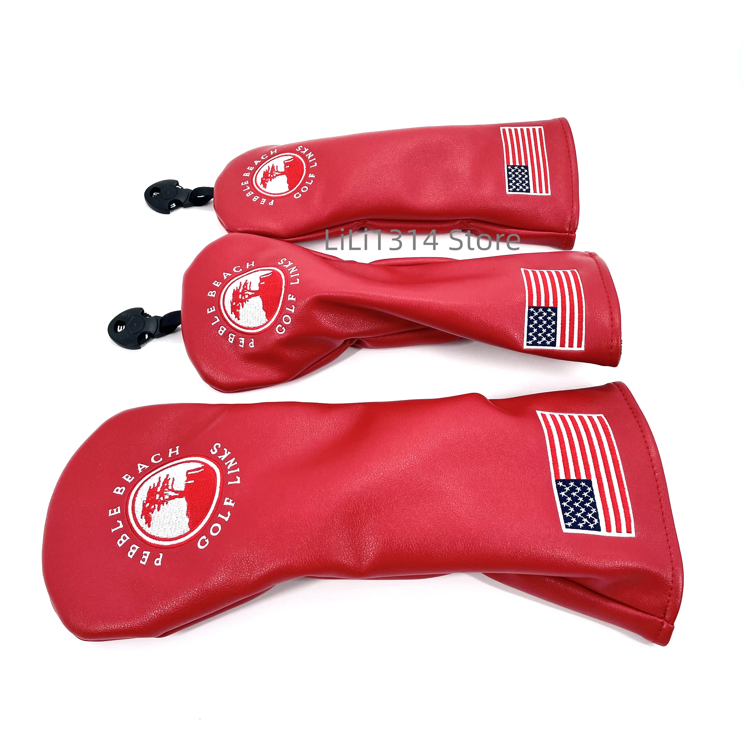 Golf Small Tree pattern Head cover Driver Head Covers Fairway Wood Head Covers Hybrid Head Covers Putter Cover Pu Leather