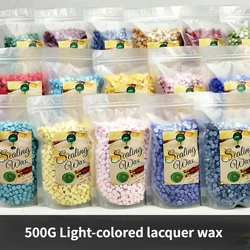 500g Light-colored Paint Wax Octagonal Wax Grain Seal Wedding Birthday Party Invitation Envelope Sealing