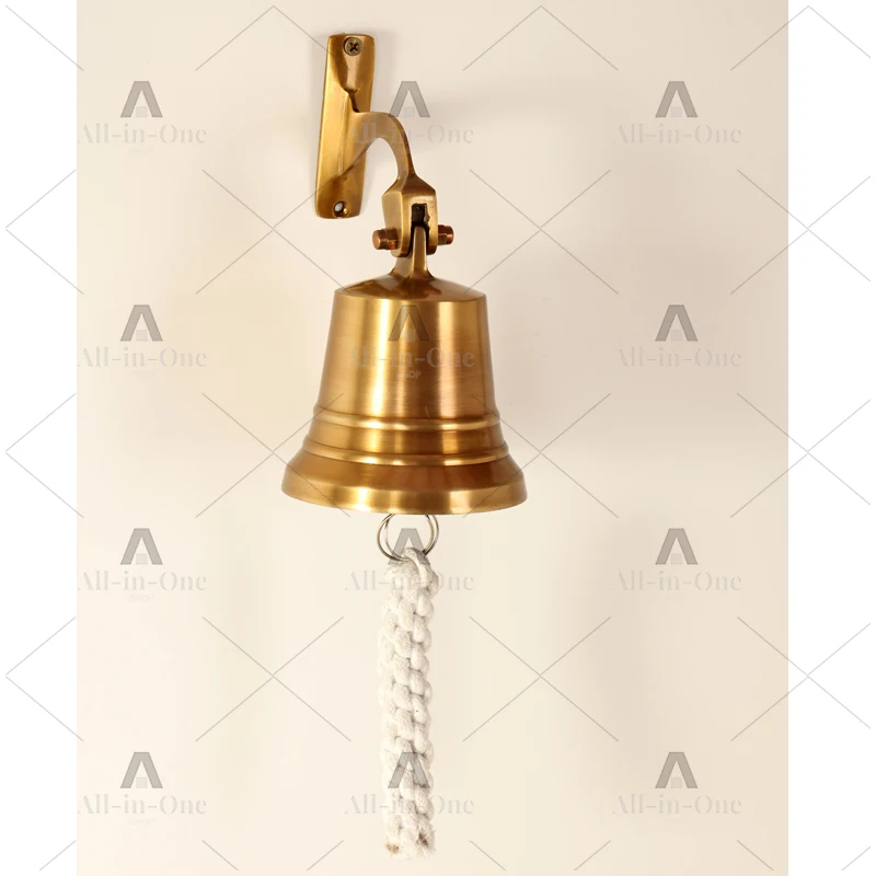 India imported brass to make bells retro doorbell wall hanging bell bar door wall decoration wind chime ornament