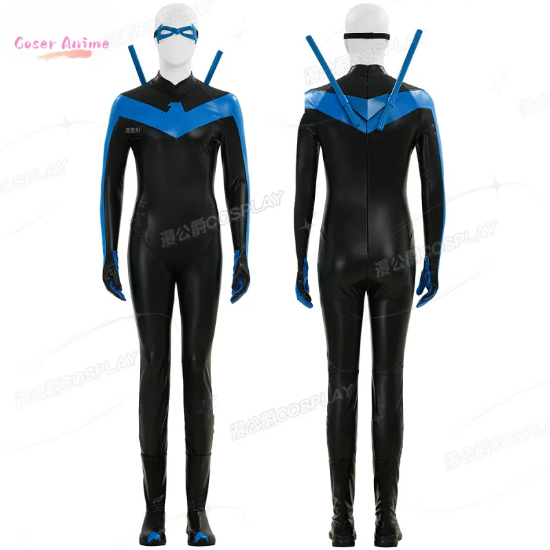 Dick Grayson Nightwing Cosplay Costume Uniform Halloween Carnival Party Christmas Play Role Clothes Clothing view 3