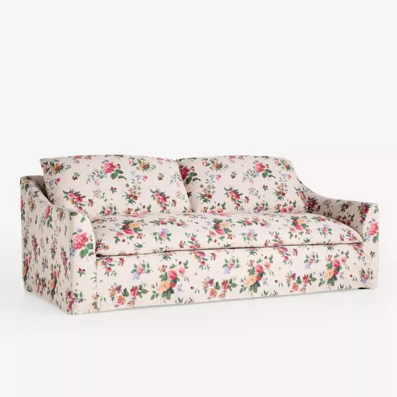 & Soft Adults Countryside Living Room Sofas Luxury Relax Double Pattern Sofa French Comfortable Lounge Home Furniture Accessorie