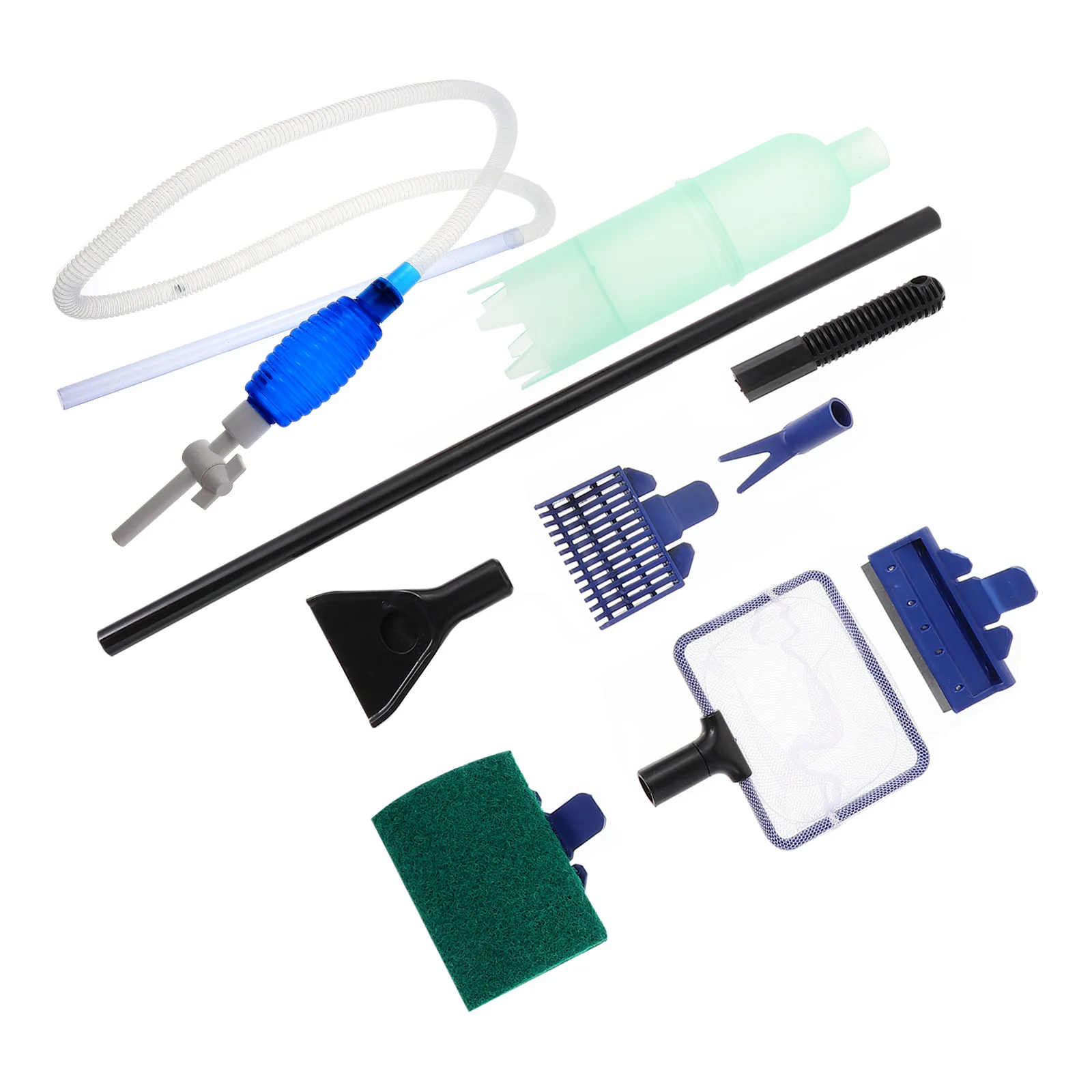 

1Set Fish Tank Cleaning Kit with Thickened Long Hose Press Flow Control Siphon Cleaner for Aquarium Water Change No Suck Needed