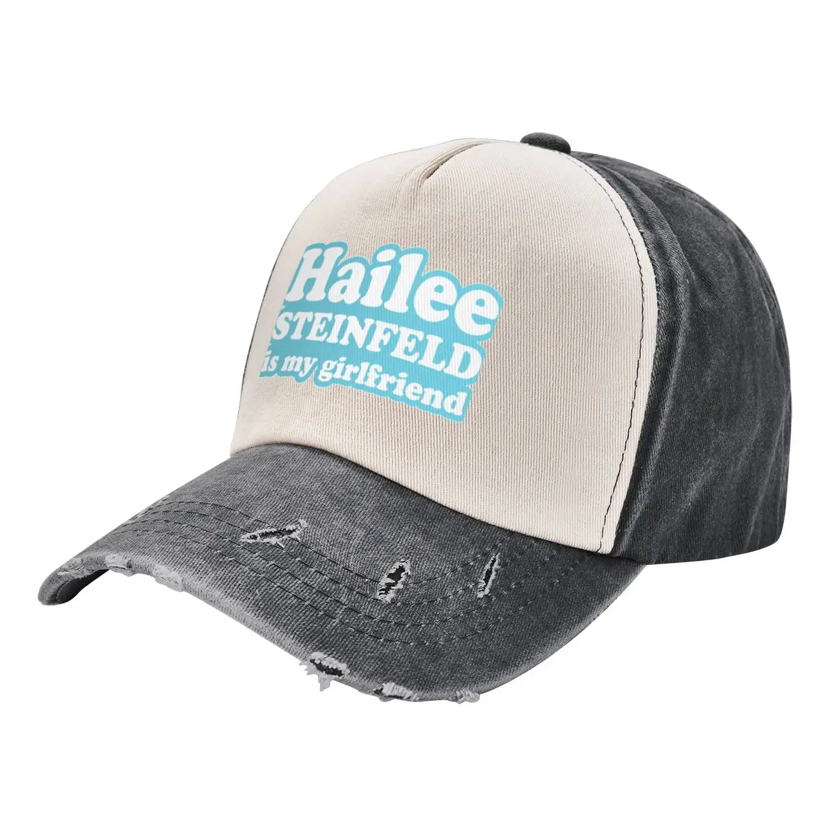 

Hailee Steinfeld is my girlfriend BLUE Baseball Cap custom Hat Streetwear Thermal Visor Sunscreen Women's Beach Men's