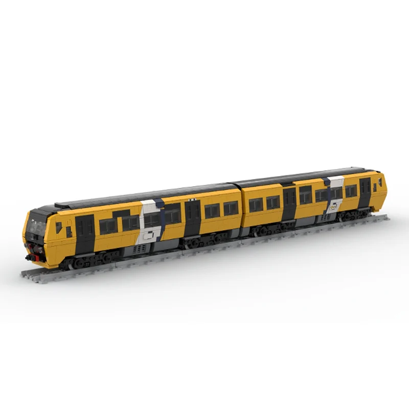 City Car Model MOC Building Bricks Dutch Railway Passenger Train Modular Technology Children Holiday Gifts Assemble Toys Suit