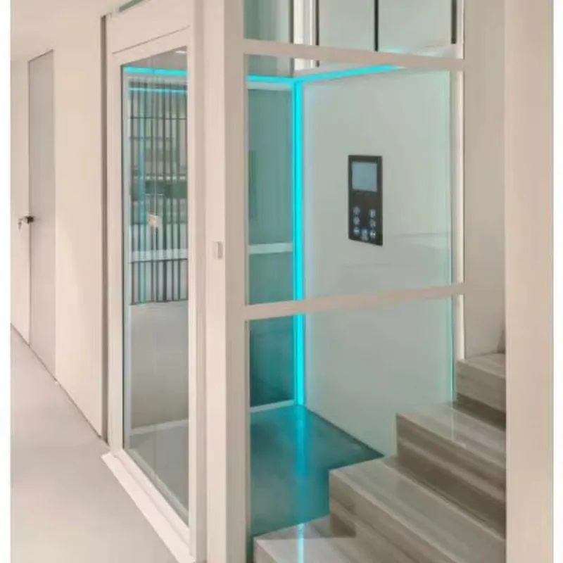 

Home Elevator 2 Floor Small Elevator Duplex Loft Apartment Silent Hydraulic Custom Single Elevator For House ustom Installation