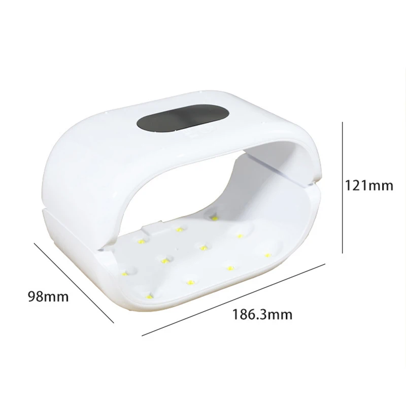 พิเศษสําหรับการบ่มเล็บหนา 36W UV LED Lamp เครื่องเป่าเล็บพร้อมสายเคเบิล Type-c โคมไฟเล็บมืออาชีพ