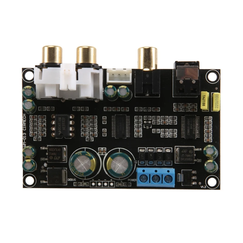 

1 PCS CS8416 CS4398 Digital Interface DAC Decoder Board 24Bit 192K For Amplifier TV